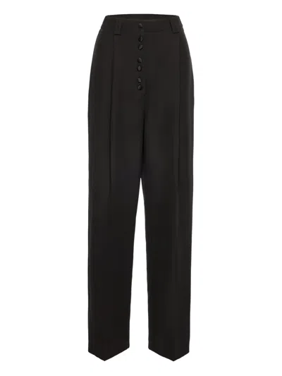 V:pm Atelier Rita Pleated Trousers In Black