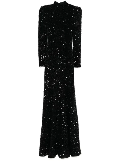 V:pm Atelier Sabrina Maxi Dress In Black