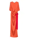 V:pm Atelier Samantha Maxi Dress In Orange