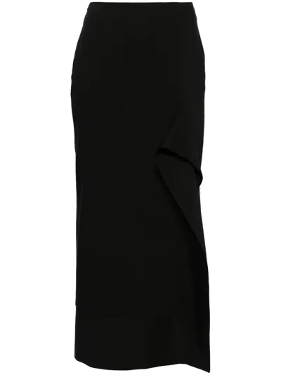 V:PM ATELIER SATINE PENCIL MIDI SKIRT