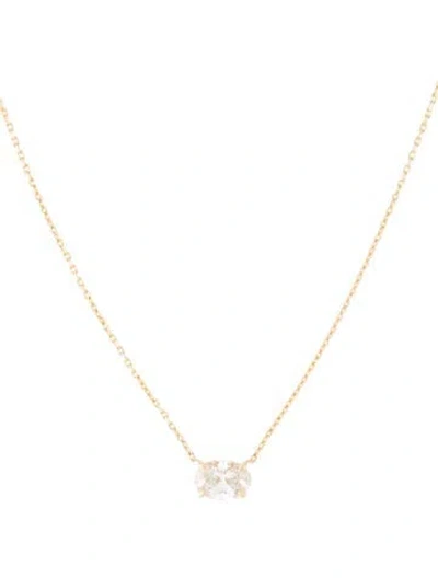 Pre-owned Vrai 14k 1.07ct Lab-grown Diamond Pendant Necklace, 18.25" In Multi