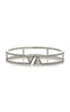 Vrai 14k White Gold Diamond Bracelet In Metallic