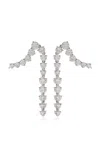 Vrai 14k White Gold Diamond Climber Earrings