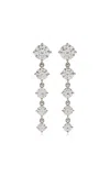 Vrai 14k White Gold Diamond Earrings In Metallic