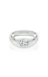 Vrai 14k Yellow Gold Diamond Ring In Silver