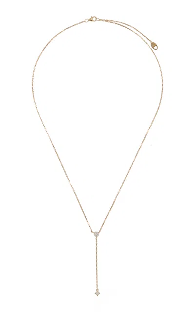 Vrai 14k Yellow Gold Diamond Lariat Necklace