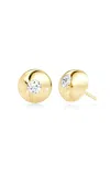 Vrai 14k Yellow Gold Diamond Stud Earrings