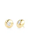 Vrai 14k Yellow Gold Diamond Stud Earrings