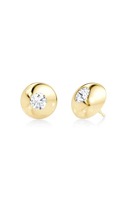 Vrai 14k Yellow Gold Diamond Stud Earrings