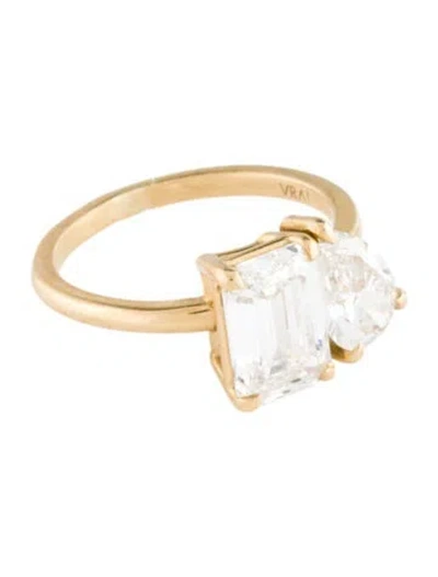 Pre-owned Vrai 18k 2.92ctw Lab-grown Diamond Toi Et Moi Cocktail Ring In Multi