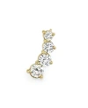 Vrai 4 Lab-grown Diamond Ear Climber Earring In 14k Gold, .83 Ct. T.w. In Gold - Right