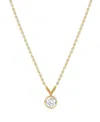 Vrai 14k Yellow Gold Lab-grown Diamond Necklace