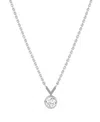 Vrai Arrow Necklace In 14k Gold, 0.25ctw Round Brilliant Lab Grown Diamond In Silver
