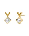 Vrai Arrow Stud In 14k Gold, 0.50ctw Princess Lab Grown Diamond In Gold