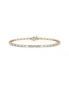 Vrai Baguette Tennis Bracelet In 14k Gold, 3.3ctw Baguette Lab Created Diamonds In Gold