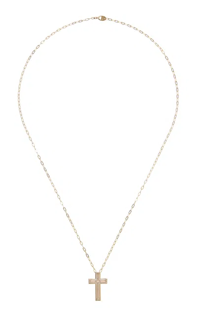 Vrai Cross 18k Yellow Gold Diamond Necklace