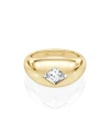 Vrai Dome Band In 14k Yellow Gold, .75ctw Lozenge Lab Grown Diamond In Gold