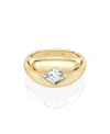 Vrai Dome Band In 14k Yellow Gold, .75ctw Lozenge Lab Grown Diamond In K Yellow Gold