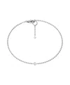 Vrai Duo Lariat Bracelet In 14k White Gold, 0.14ctw Round Brilliant Lab Grown Diamond In Metallic