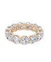 Vrai Eternity Band In 14k Rose Gold, 6.5ctw Round Brilliant Lab Grown Diamonds In Gold