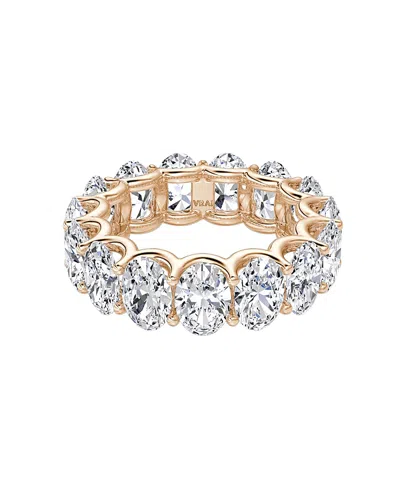 Vrai Eternity Band In 14k Rose Gold, 7.5ctw Oval Lab Grown Diamonds In White