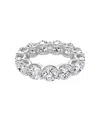 Vrai Eternity Band In Platinum, 6.5ctw Round Brilliant Lab Grown Diamonds In Metallic