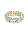 Vrai Eternity Band In 18k Gold, 7.5ctw Oval Lab Grown Diamonds