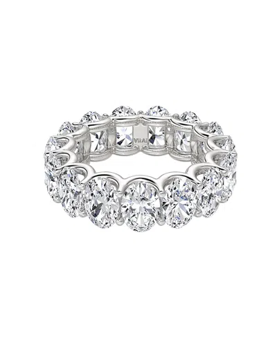Vrai Eternity Band In 18k Gold, 7.5ctw Oval Lab Grown Diamonds In Metallic