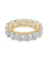 Vrai Eternity Band In 18k Gold, 7.5ctw Princess Lab Grown Diamonds