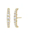 Vrai Eternity Cuff Stud In 14k Yellow Gold, 1.04ctw Round Brilliant Lab Grown Diamonds In Gold