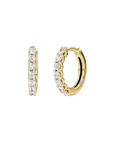 Vrai Eternity Hoops In 14k Gold, 0.28ctw Round Brilliant Lab Grown Diamonds