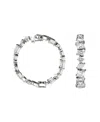 Vrai Illuminate Hoops In 14k White Gold, 18.3ctw Mixed Shaped Lab Grown Diamonds In K White Gold