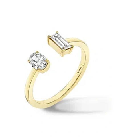 Vrai Lab Grown Diamond Baguette & Oval Mixed Cuff Ring In 14k Gold, .50 Ct. T.w. In Gold