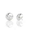 Vrai Lab Grown Diamond Round Brilliant Dome Stud Earrings In 14k White Gold, 1.0 Ct. T. W.
