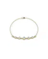 Vrai Lab Grown Diamond Round Brilliant Linked Tennis Bracelet In 14k White Gold And Gold, .85 Ct. T. W. In K Yellow Gold