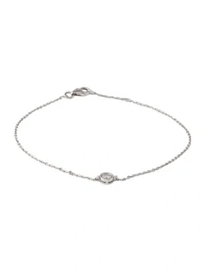 Pre-owned Vrai Lab-grown Diamond Station Bracelet, 6.75" In Multicolor