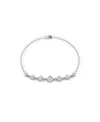 Vrai Linked Lab-grown Diamond Tennis Bracelet In 14k White Gold And Gold, .85ctw Round Brilliant Lab Grow In K White Gold