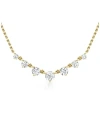 Vrai Linked Lab-grown Diamond Tennis Necklace, .85ctw Round Brilliant Lab Grown Diamonds In K Gold