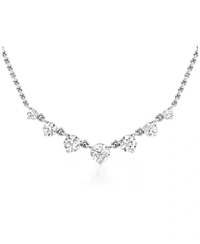 VRAI LINKED LAB-GROWN DIAMOND TENNIS NECKLACE, .85CTW ROUND BRILLIANT LAB GROWN DIAMONDS