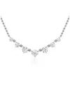 Vrai Linked Lab-grown Diamond Tennis Necklace In 14k White Gold, .85ctw Round Brilliant Lab Grown Diamond In K White Gold