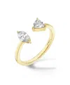 Vrai Mixed Lab-grown Diamond Cuff Ring In 14k Yellow Gold, .50ctw Marquise & Trillion Lab Grown Diamonds