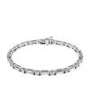 Vrai Mixed Shape Bracelet, 5.6ctw Baguette & Brilliant Round Lab Grown Diamonds In Large " - K White Gold