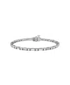 Vrai Mixed Shape Bracelet, 5.6ctw Baguette & Brilliant Round Lab Grown Diamonds In Small ." - K White Gold