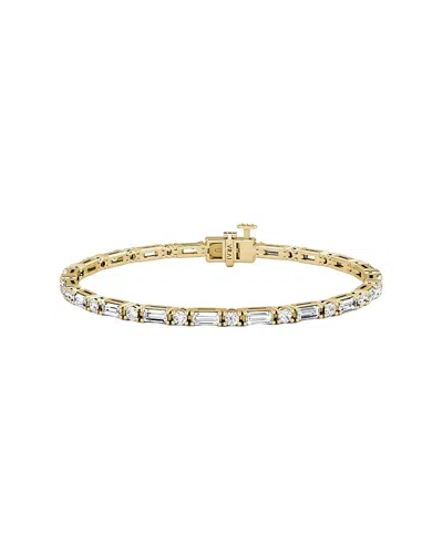 VRAI MIXED SHAPE BRACELET, 5.6CTW BAGUETTE & BRILLIANT ROUND LAB GROWN DIAMONDS 