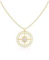 Vrai North Star Medallion In 14k Yellow Gold, 0.40ctw Round Brilliant Lab Grown Diamond In Gold