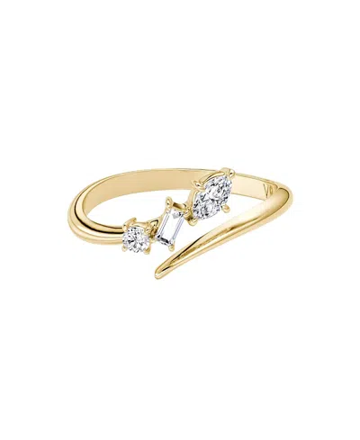 Vrai Orion Ring In 14k Yellow Gold, 0.19ctw Lab Grown Diamonds In Pattern