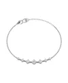 Vrai Petite Linked Tennis Bracelet - Round Brilliant Lab Created Diamonds In Metallic