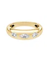 Vrai Petite Multi-shape Band In 14k Gold, 0.48ctw Marquise & Pear Lab Created Diamonds In Gold