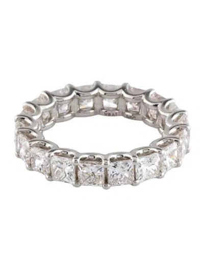 Pre-owned Vrai Platinum 4.50ctw Lab-grown Diamond Eternity Band In Multi