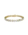 Vrai Tennis Bracelet, Extra Large In 14k Gold, 13.5ctw Round Brilliant Lab Created Diamonds, 6.5"